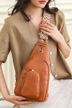 Adored Take A Trip PU Leather Sling Bag - Delanoir