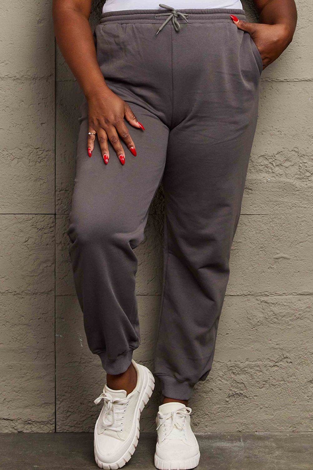 Simply Love Full Size Drawstring Sweatpants - Delanoir