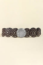 Vintage PU Leather Wide Belt - Delanoir