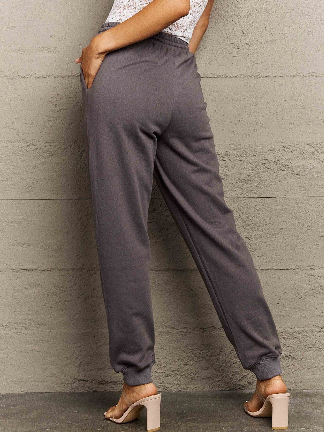 Simply Love Full Size Drawstring Sweatpants - Delanoir