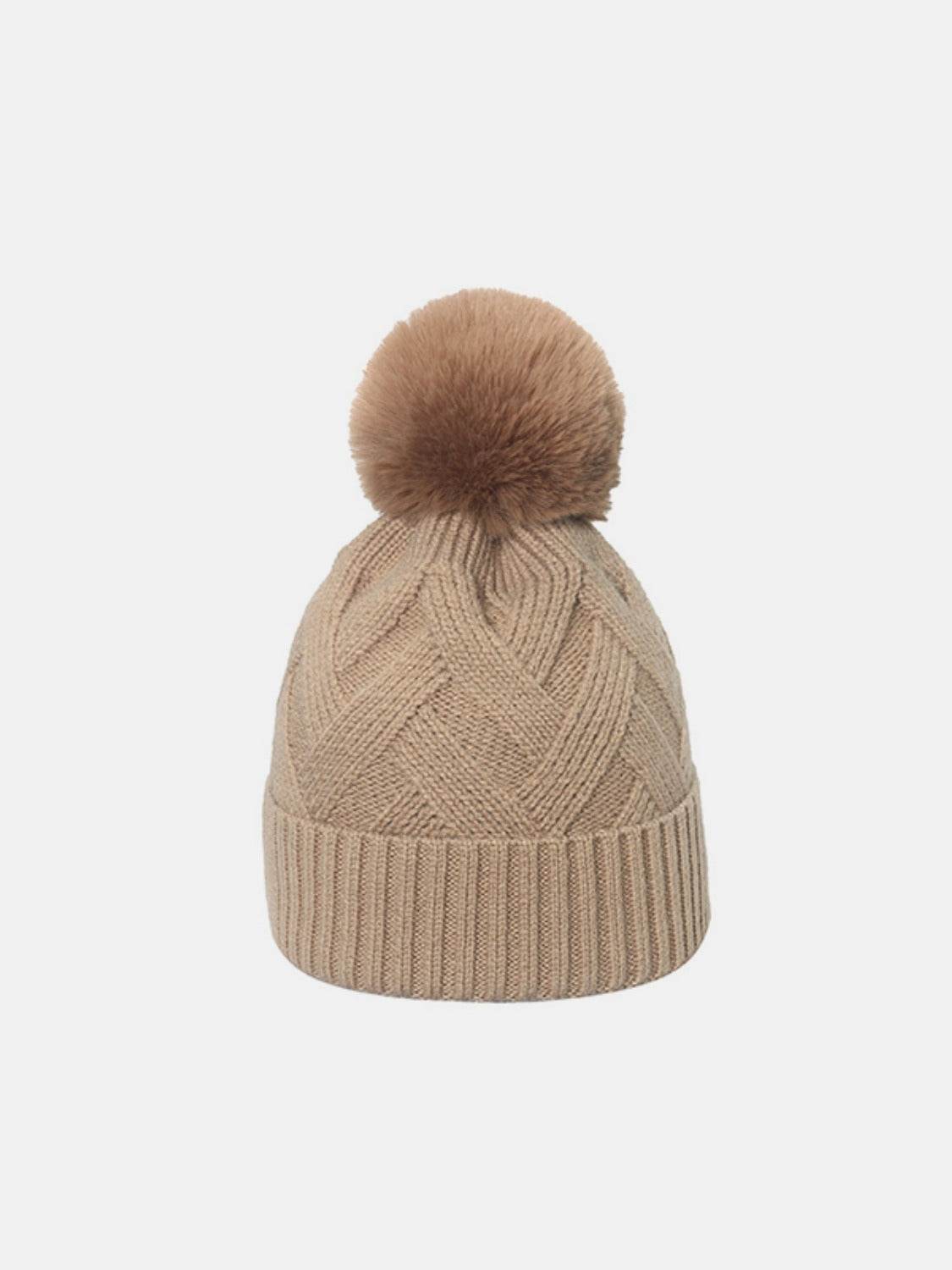 Roll Rim Hat with Pompom - Delanoir