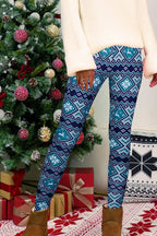 Full Size Geometric Leggings - Delanoir