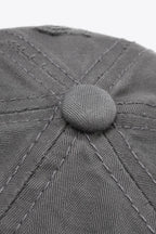 Distressed Adjustable Baseball Cap - Delanoir