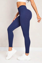 Ruched High Waist Active Leggings - Delanoir