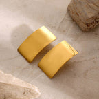 Stainless Steel Rectangle Earring - Delanoir