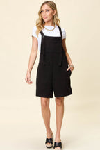 Double Take Full Size Texture Square Neck Romper - Delanoir
