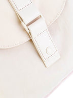 Himawari Contrast Waterproof Canvas Backpack Bag with Round Label - Delanoir
