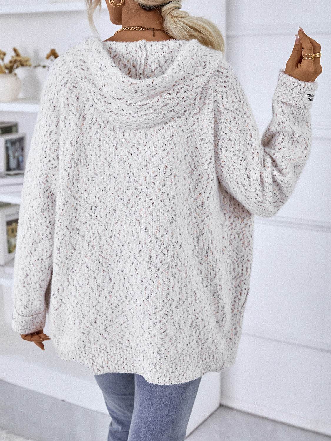 Zip-Up Hooded Sweater - Delanoir