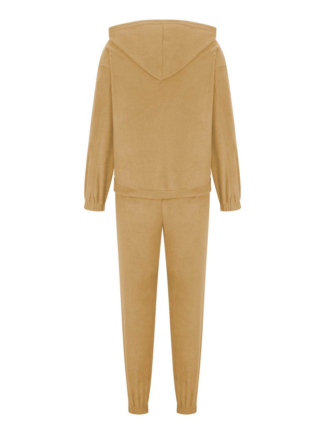 Zip Up Long Sleeve Hoodie and Joggers Set - Delanoir