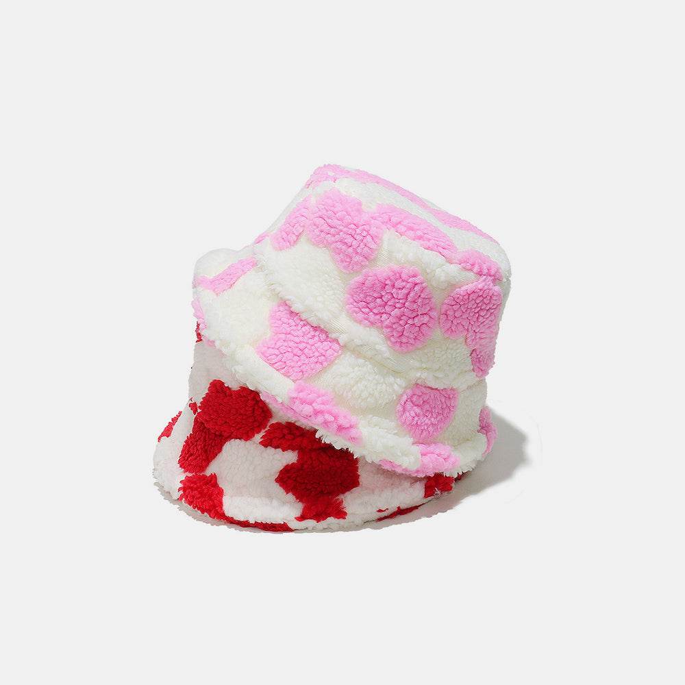 Contrast Heart Bucket Hat - Delanoir