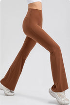 High Waist Straight Active Pants - Delanoir