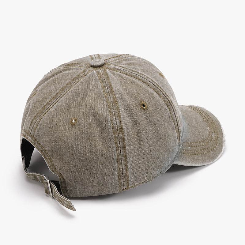 Distressed Washed Adjustable Baseball Cap - Delanoir