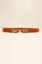 Alloy Buckle Elastic Belt - Delanoir
