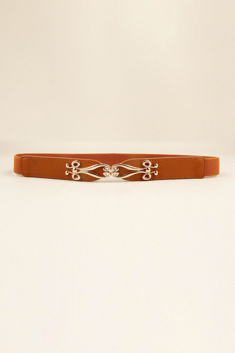 Alloy Buckle Elastic Belt - Delanoir
