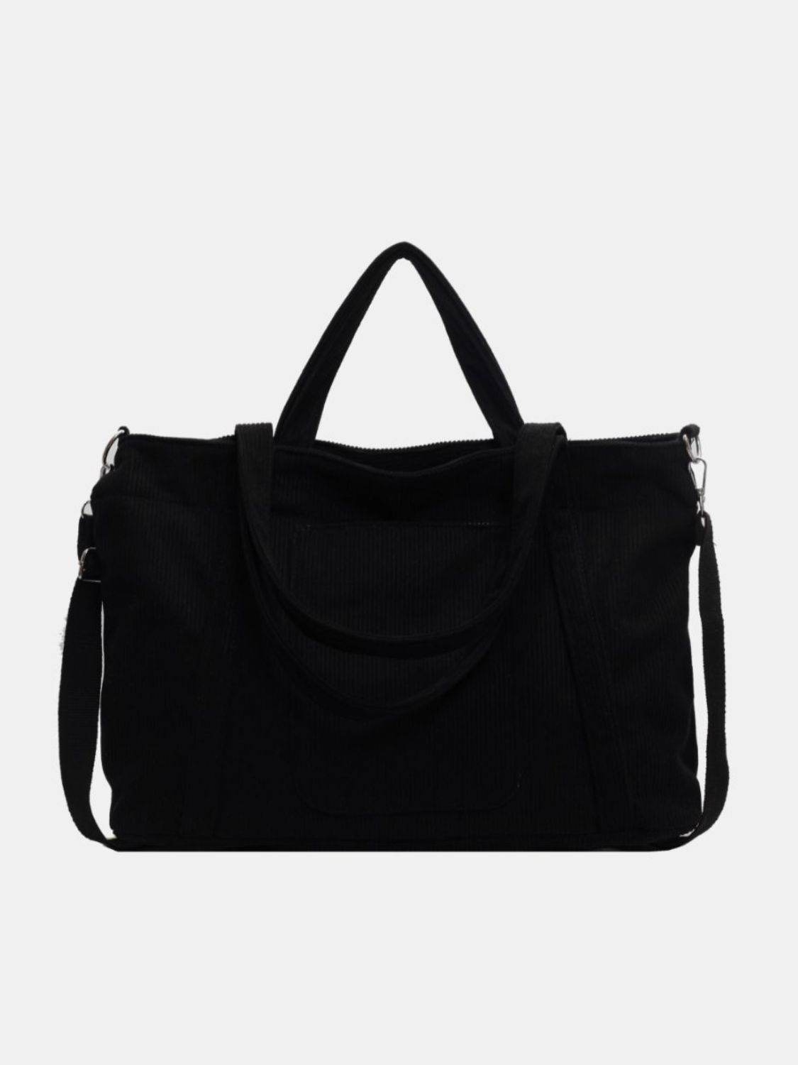 Corduroy Solid Large Tote Bag - Delanoir