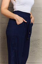 Tied Long Joggers with Pockets - Delanoir