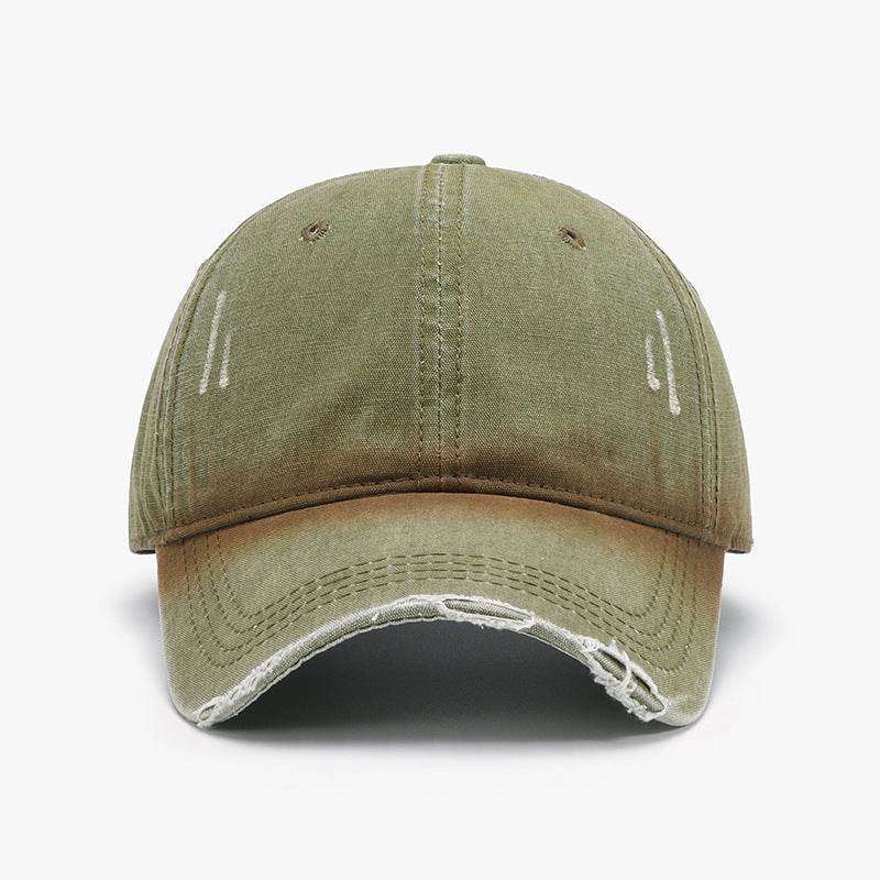 Distressed Washed Adjustable Baseball Cap - Delanoir