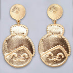 Rhinestone Alloy Mrs. Claus Earrings - Delanoir