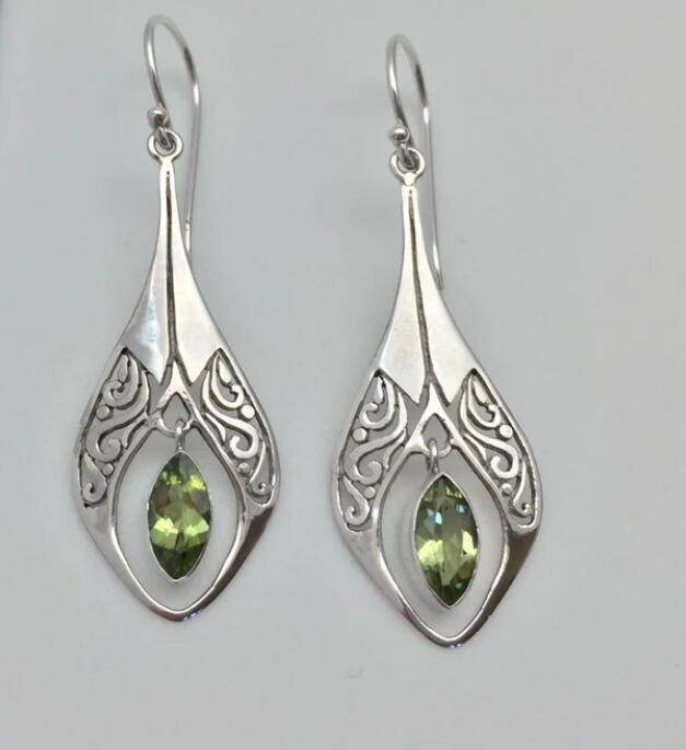 Alloy Rhinestone Cutout Earrings - Delanoir
