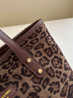 Leopard Polyester Tote Bag - Delanoir