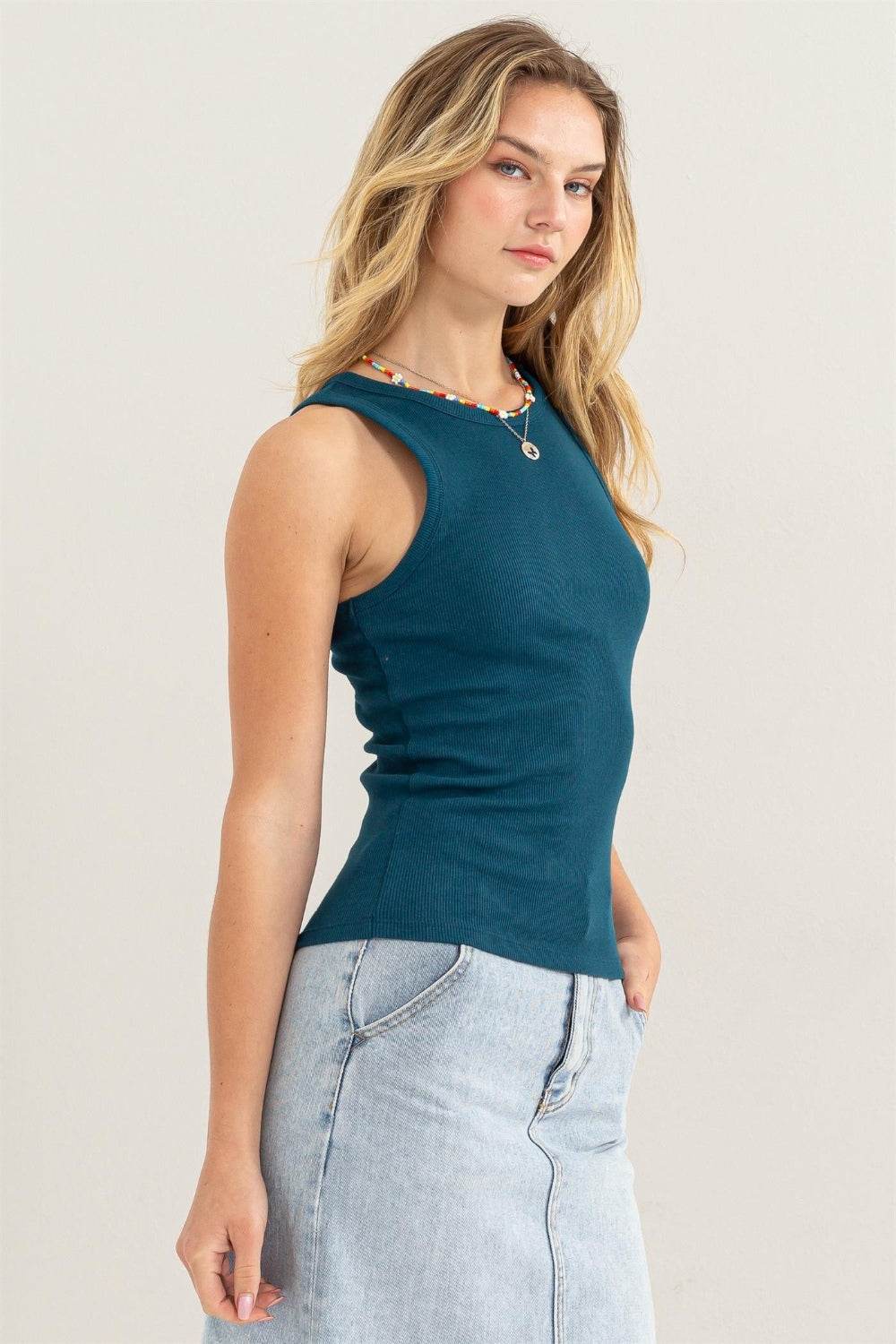 HYFVE Ribbed Round Neck Tank - Delanoir