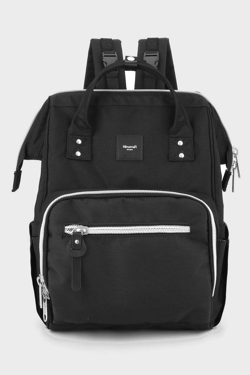 Himawari Waterproof Canvas Backpack Bag with Side Pockets - Delanoir