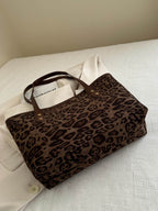 Leopard Polyester Tote Bag - Delanoir