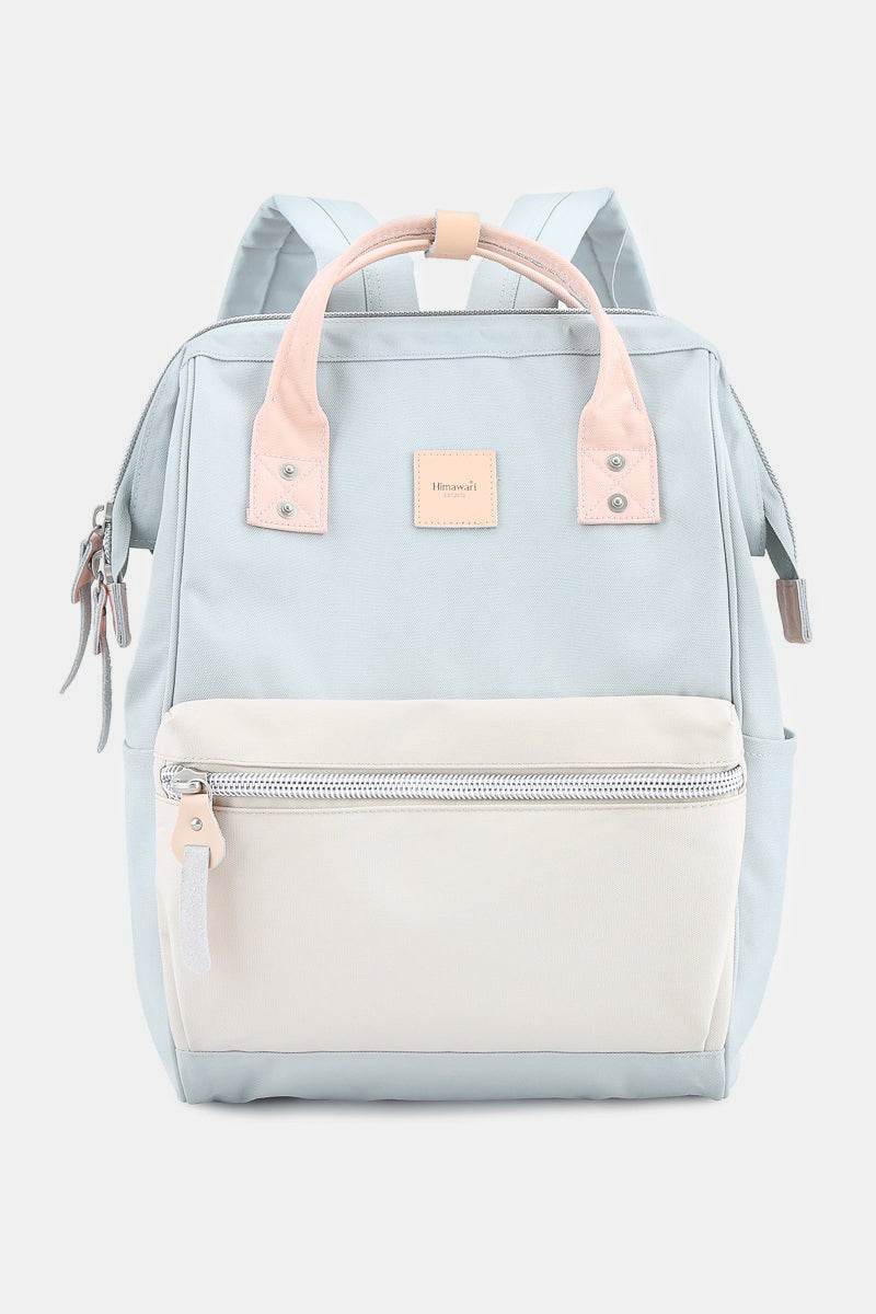 Himawari Water Resistant Canvas Backpack Bag with Side Pockets - Delanoir
