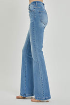 RISEN Full Size High Rise Button Fly Bootcut Jeans - Delanoir