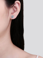 1 Carat Moissanite 925 Sterling Silver Stud Earrings - Delanoir