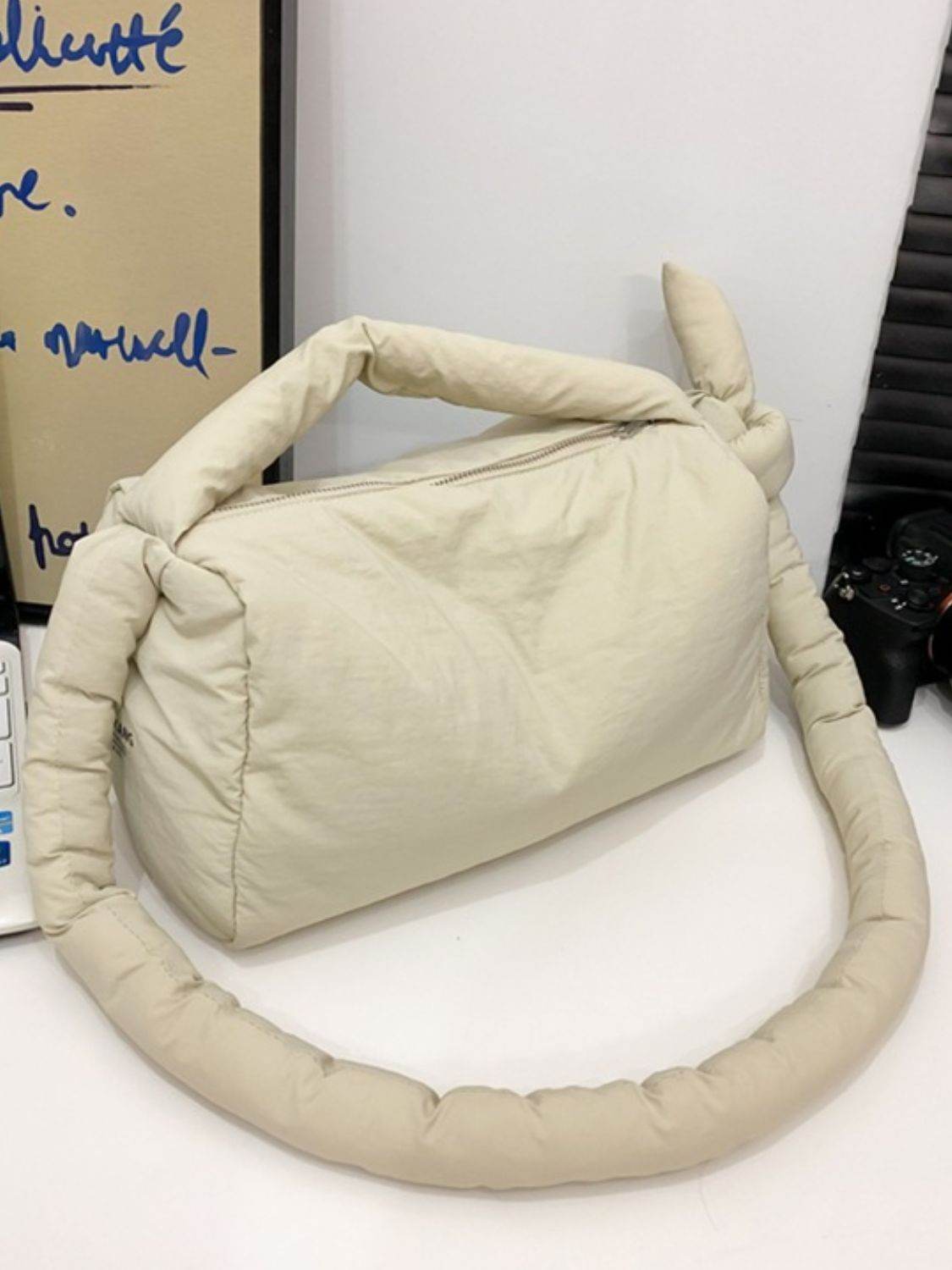 Puffy Nylon Medium Crossbody Bag - Delanoir