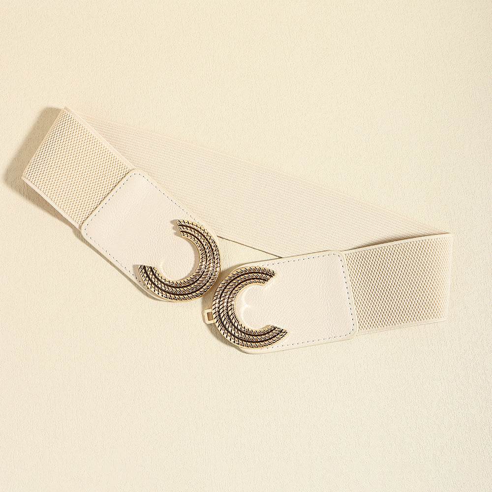 Double C Buckle Elastic Belt - Delanoir