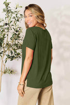 Basic Bae Full Size Round Neck Short Sleeve T-Shirt - Delanoir