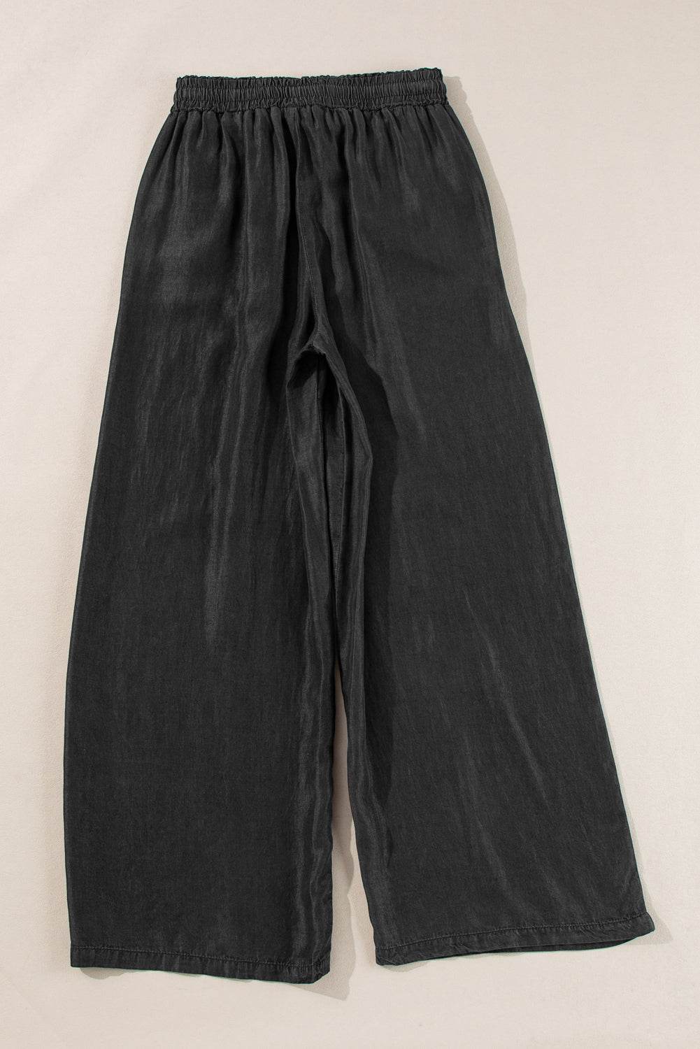 Drawstring Wide Leg Jeans - Delanoir