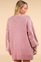 VERY J Cable Knit Open Front Cardigan - Delanoir