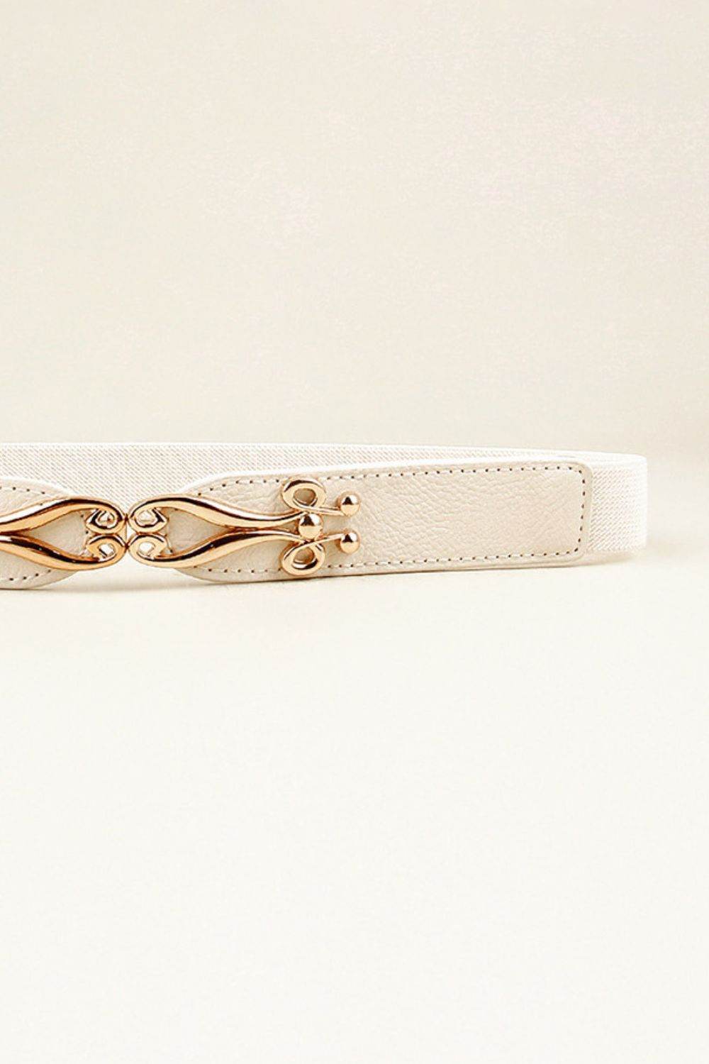 Alloy Buckle Elastic Belt - Delanoir