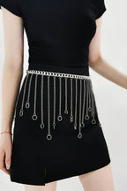 Fringe Chain Alloy Belt - Delanoir