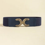 Double C Buckle Elastic Belt - Delanoir