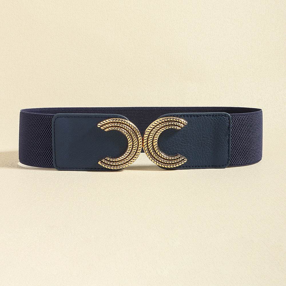 Double C Buckle Elastic Belt - Delanoir