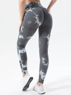 Tie-Dye High Waist Active Leggings - Delanoir