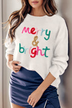 Round Neck Long Sleeve Sweater - Delanoir