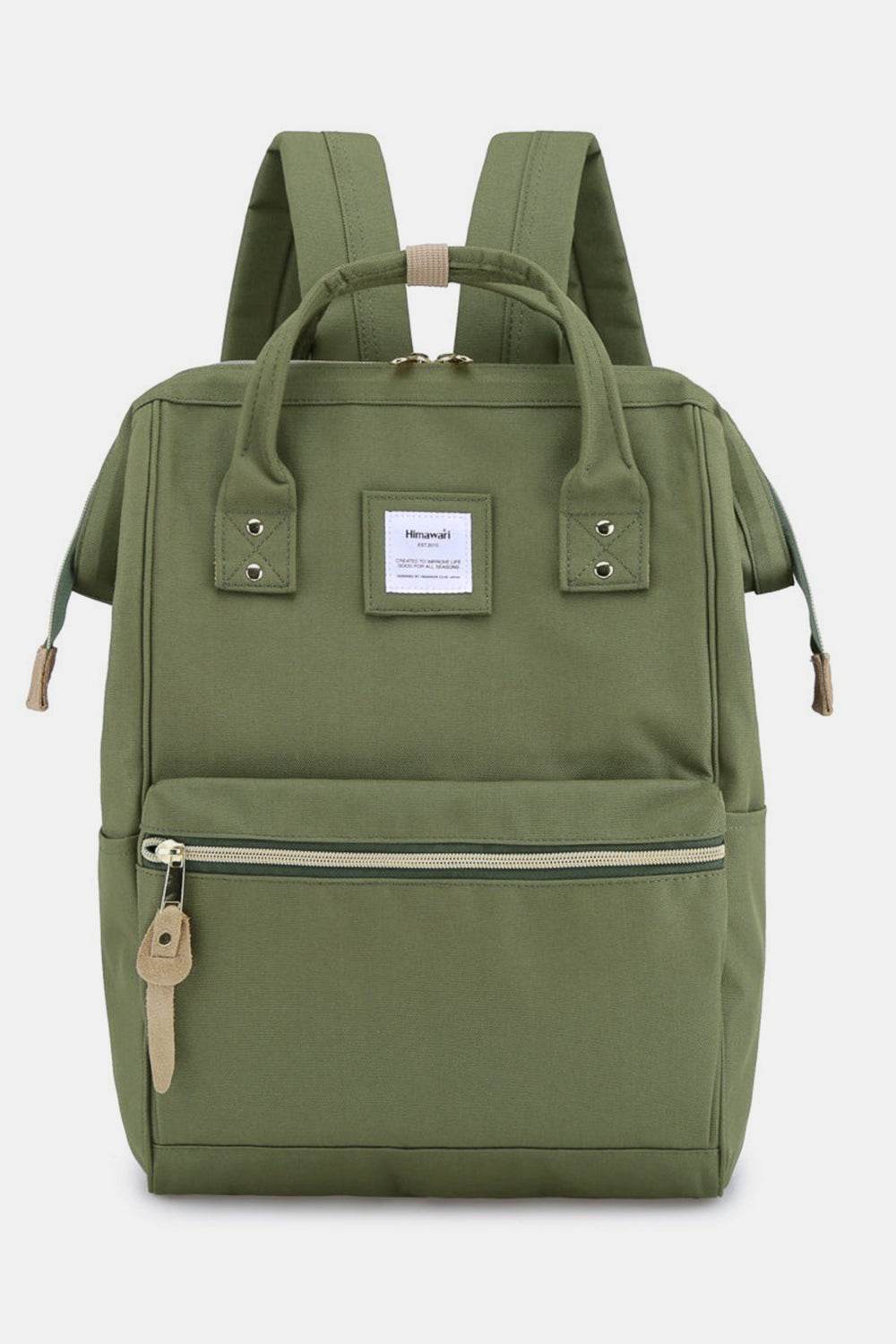 Himawari Waterproof Canvas Backpack Bag with Side Pockets - Delanoir