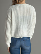 Button Down Long Sleeve Cardigan - Delanoir