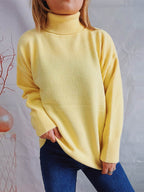 Turtleneck Long Sleeve Sweater - Delanoir