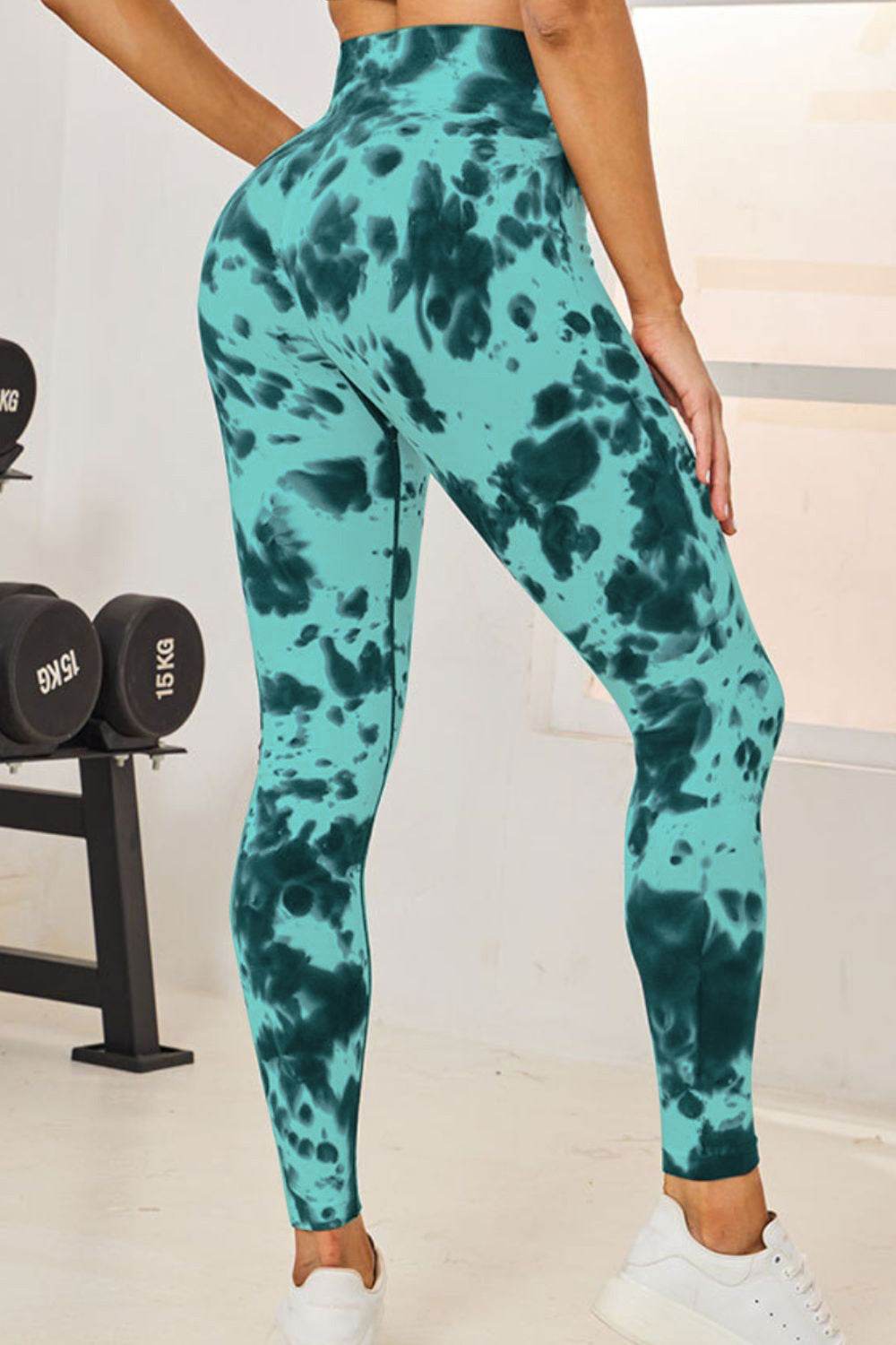 Tie-Dye High Waist Active Leggings - Delanoir