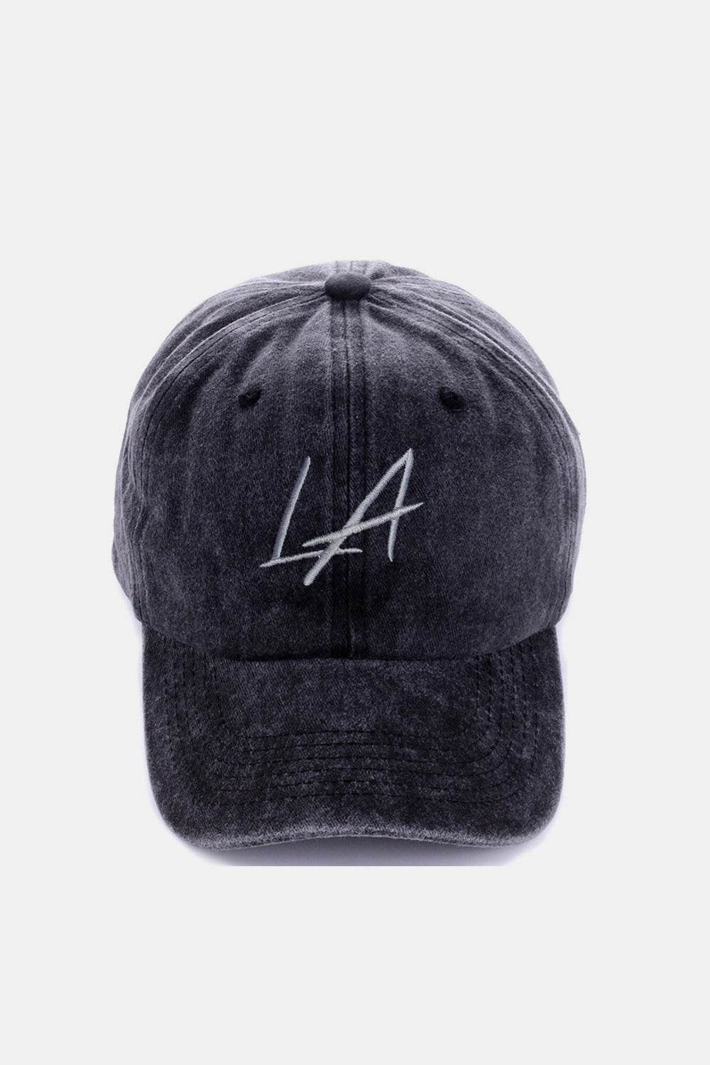 Zenana Washed Embroidered City Baseball Cap - Delanoir