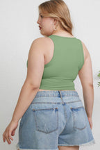 Basic Bae Full Size Round Neck Slim Tank - Delanoir