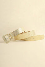 Glitter PU Leather Belt - Delanoir