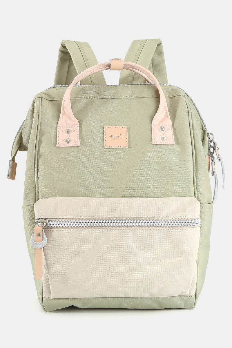 Himawari Water Resistant Canvas Backpack Bag with Side Pockets - Delanoir