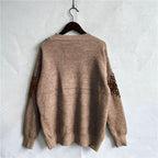 Reindeer and Snowflake Pattern Sweater - Delanoir